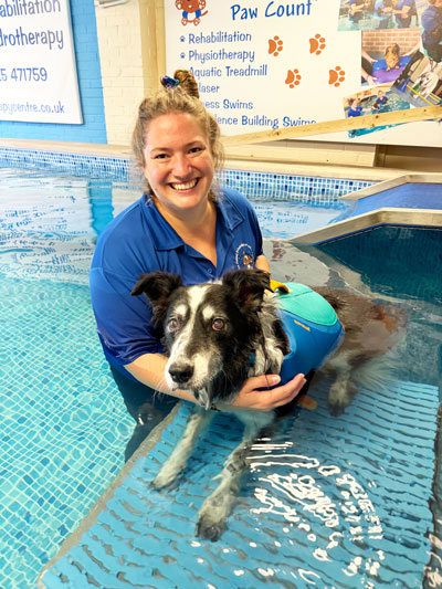 Hannah at 4 Paws Hydrotherapy Centre Ringwood